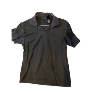 Claiborne Black Golf Polo Shirt Mens M